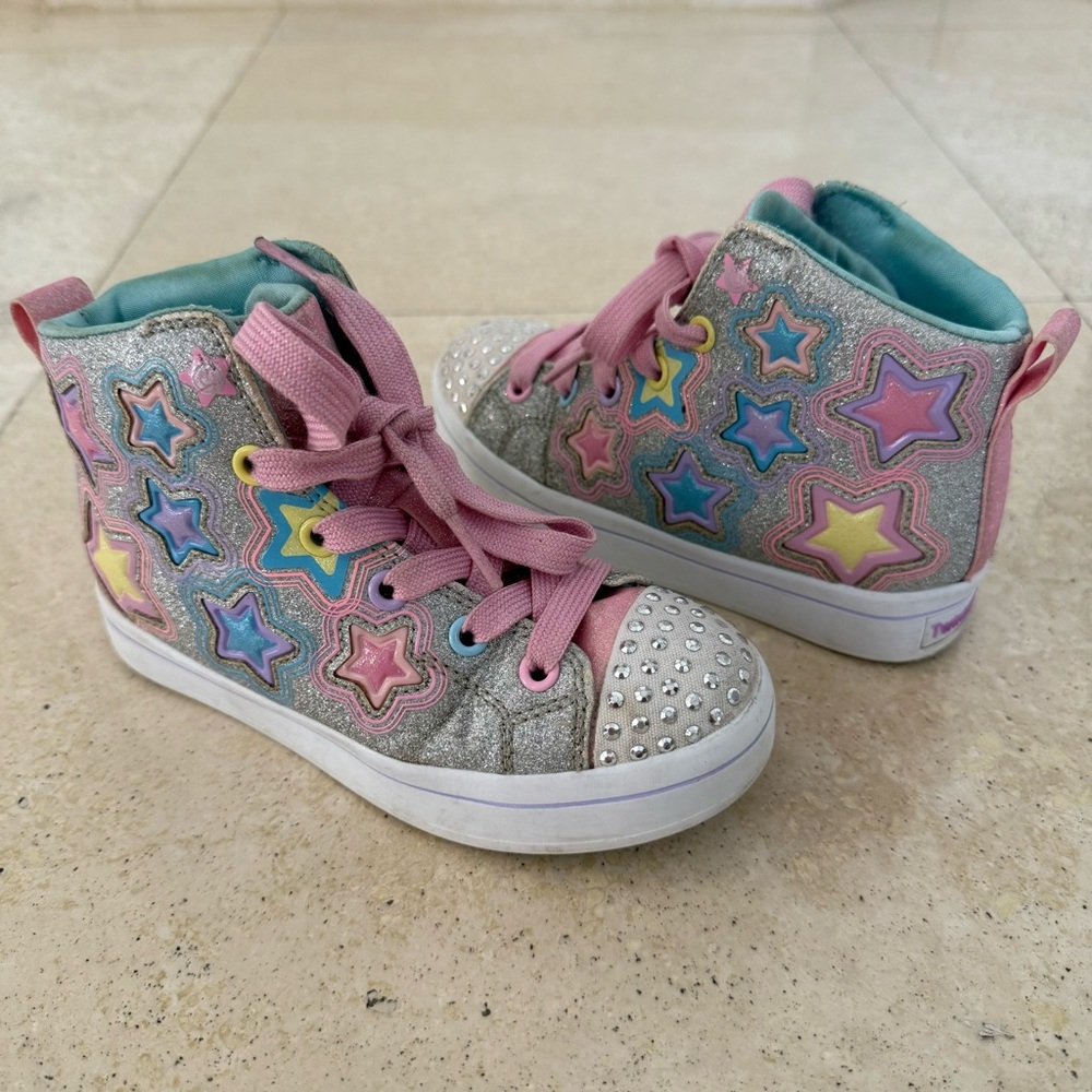 Skechers Girl's Twi-Lites 2.0-Star Gloss Sneaker US 11.5